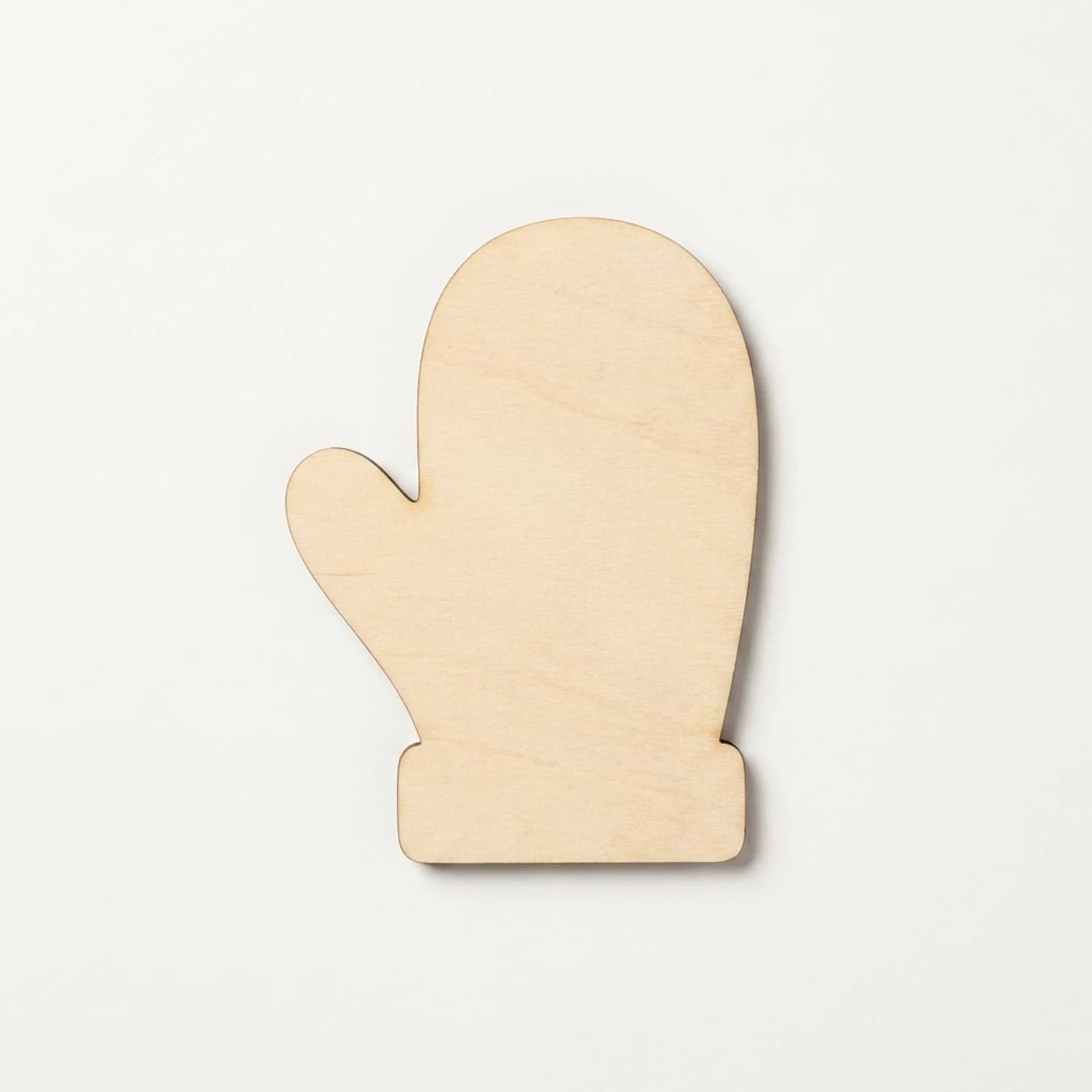 Wooden DIY Mitten Shape