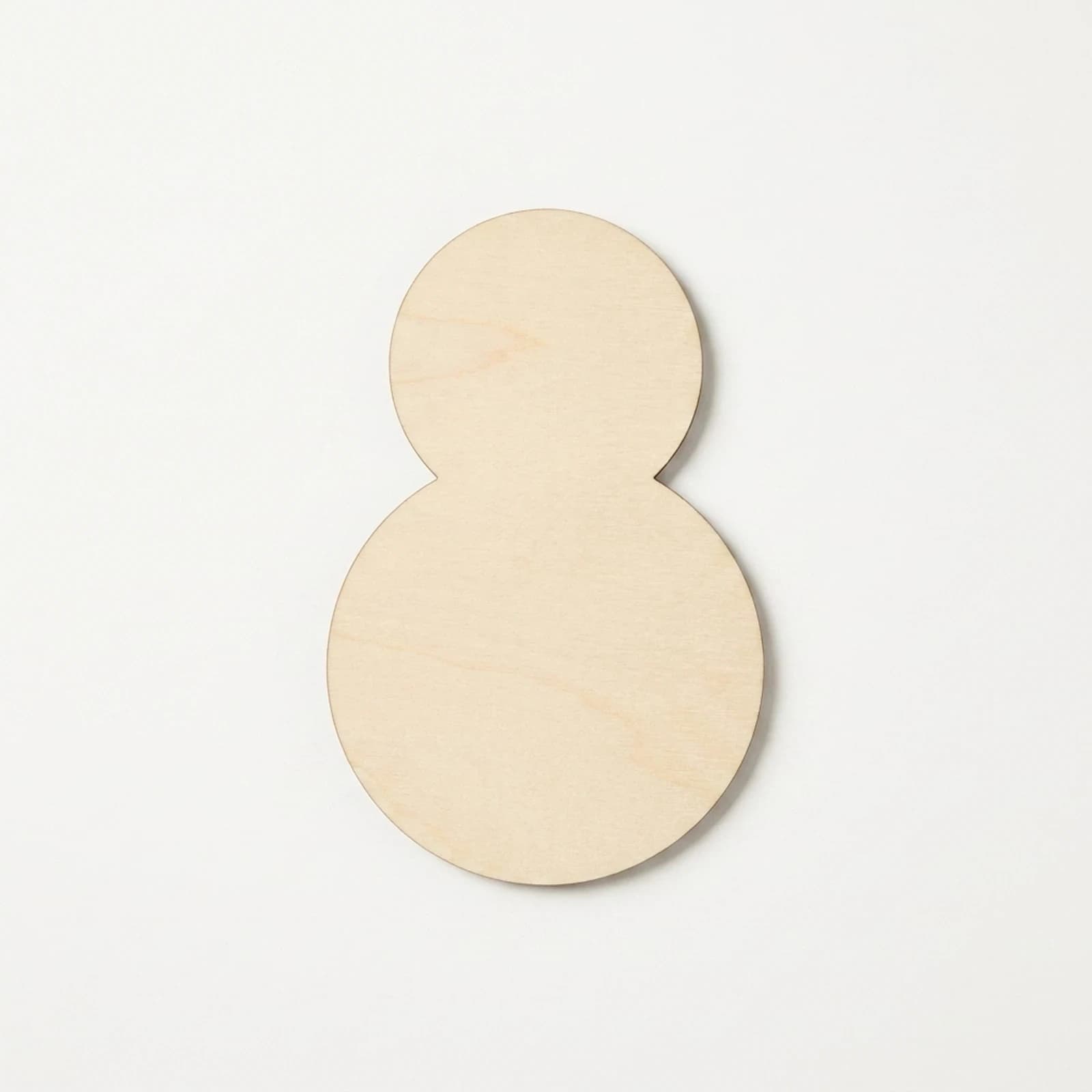 Wooden DIY Snowman Shape
