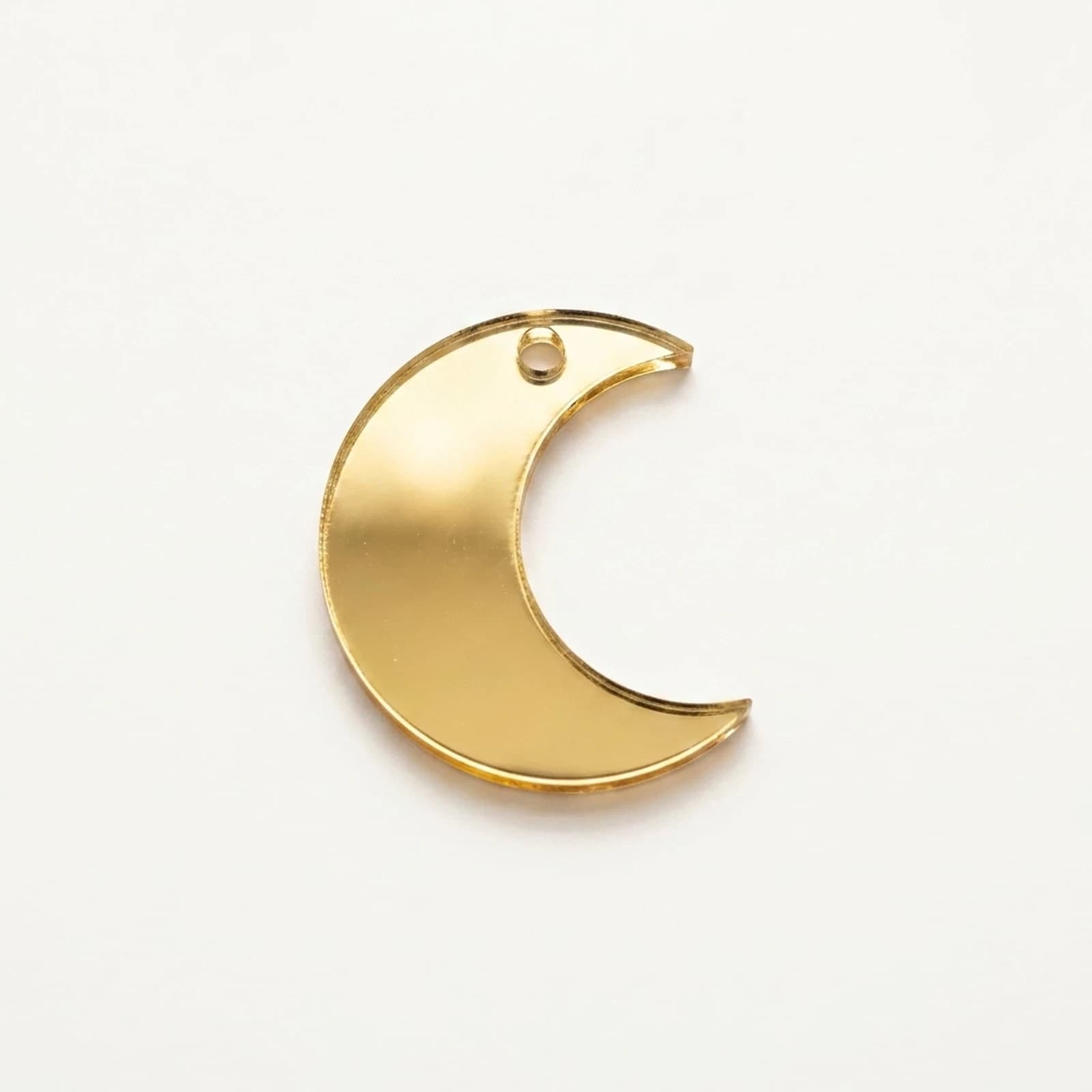 Plexiglass Crescent Moon Charm