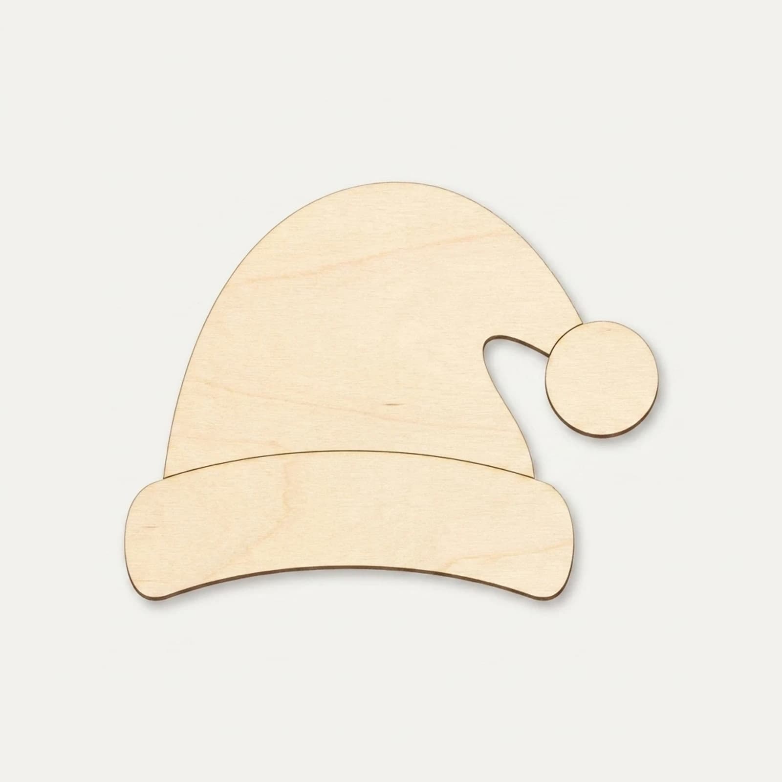 Wooden DIY Santa Hat Shape
