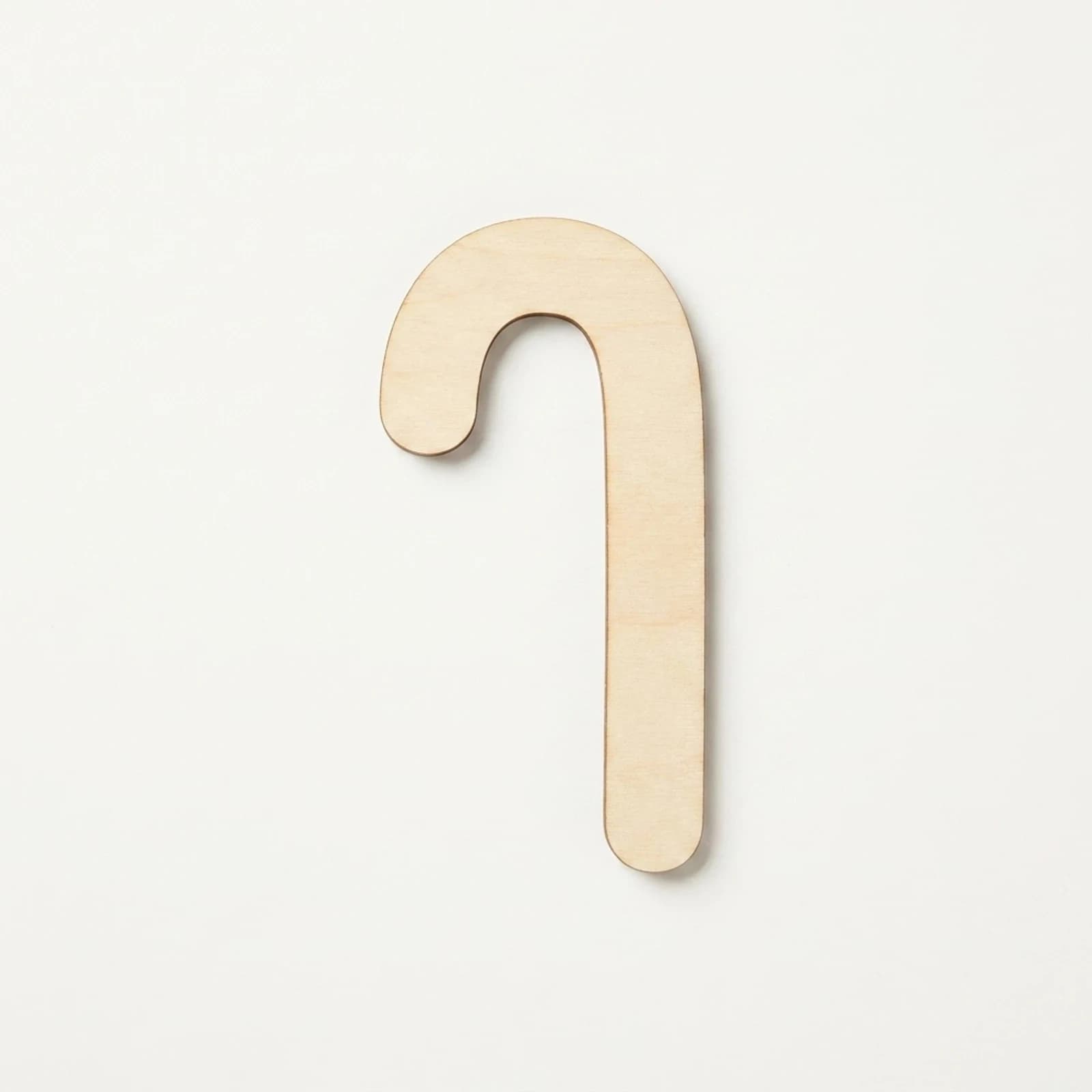 Wooden DIY Candy Cane Shape