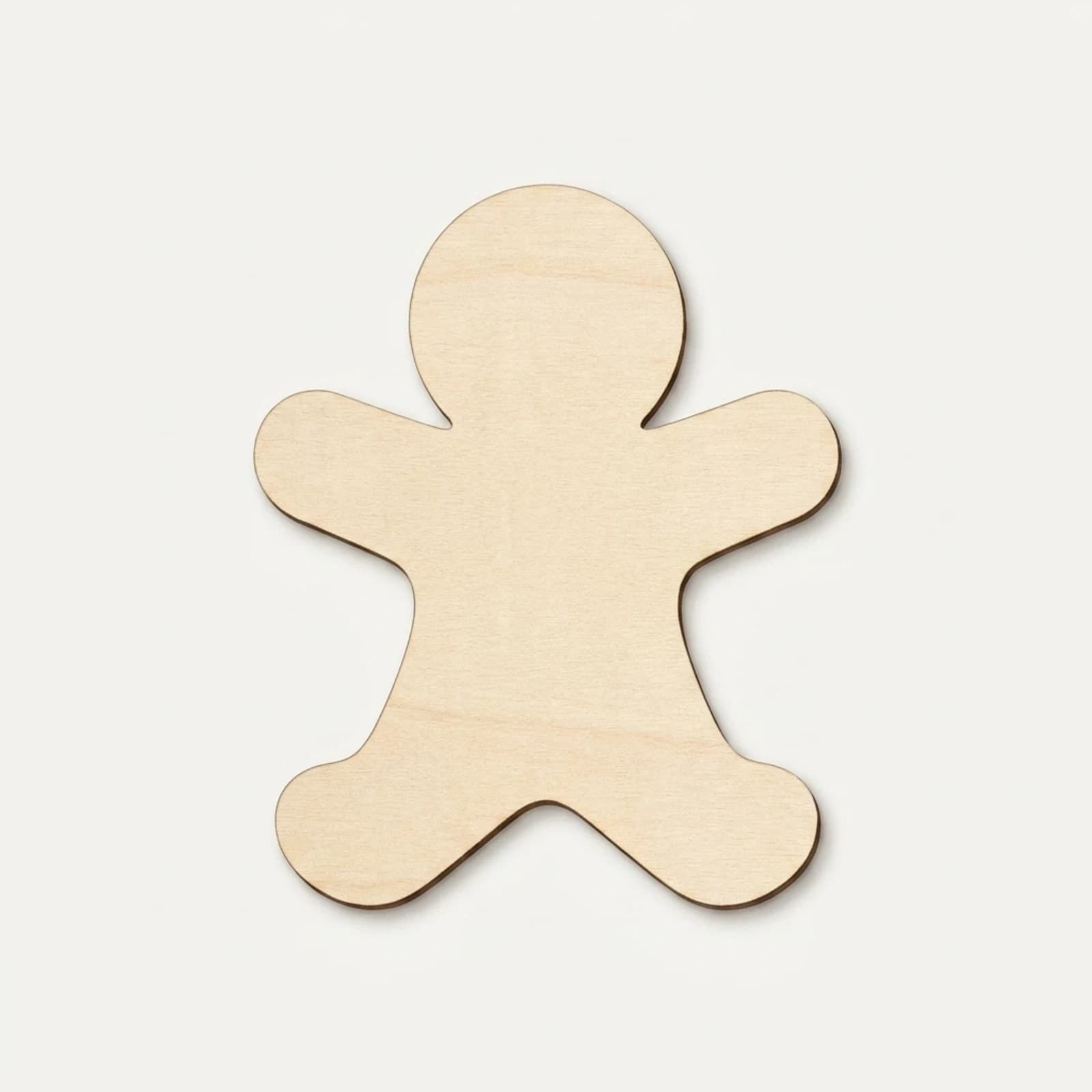 Wooden DIY Gingerbread Man Shape