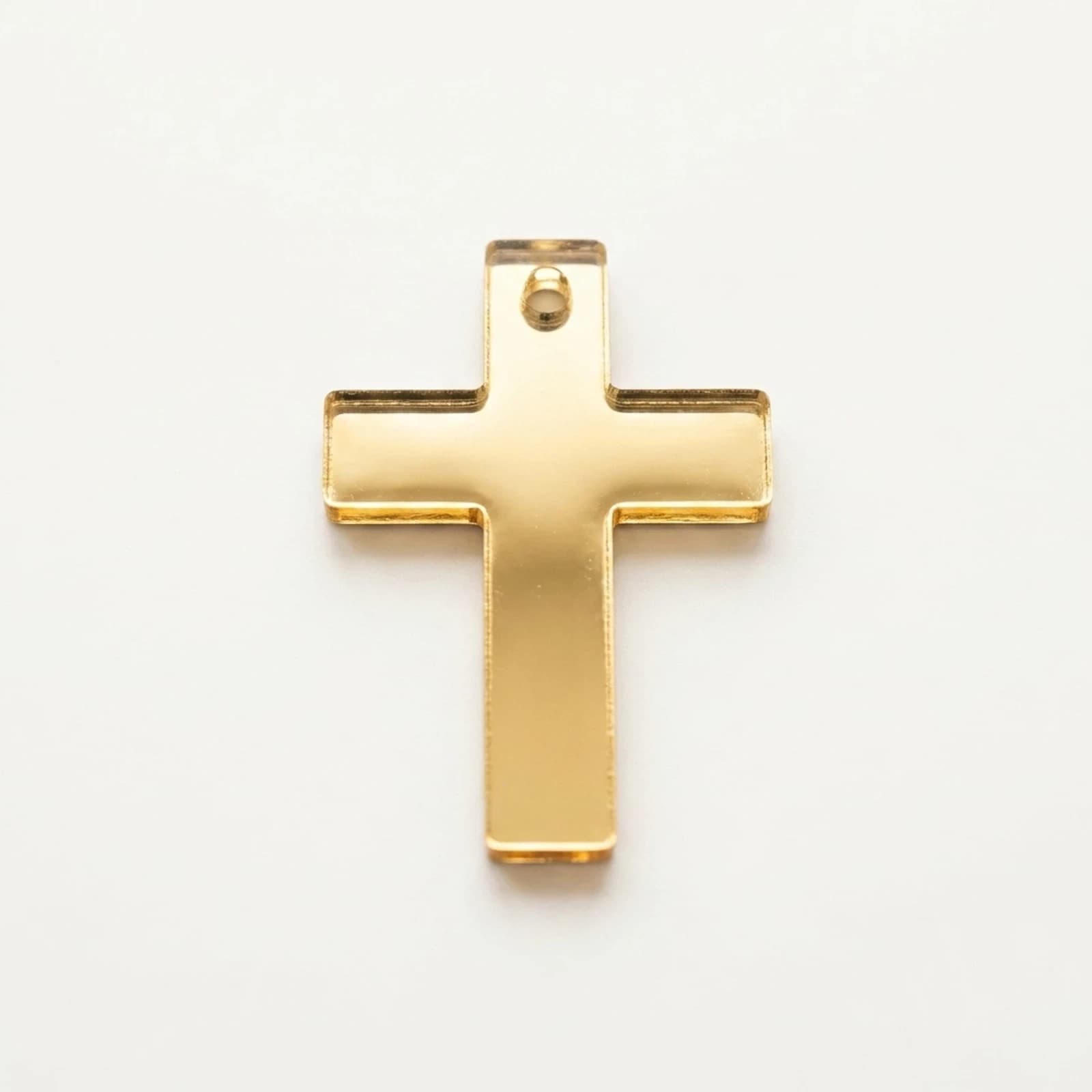 Plexiglass Small Cross Charm