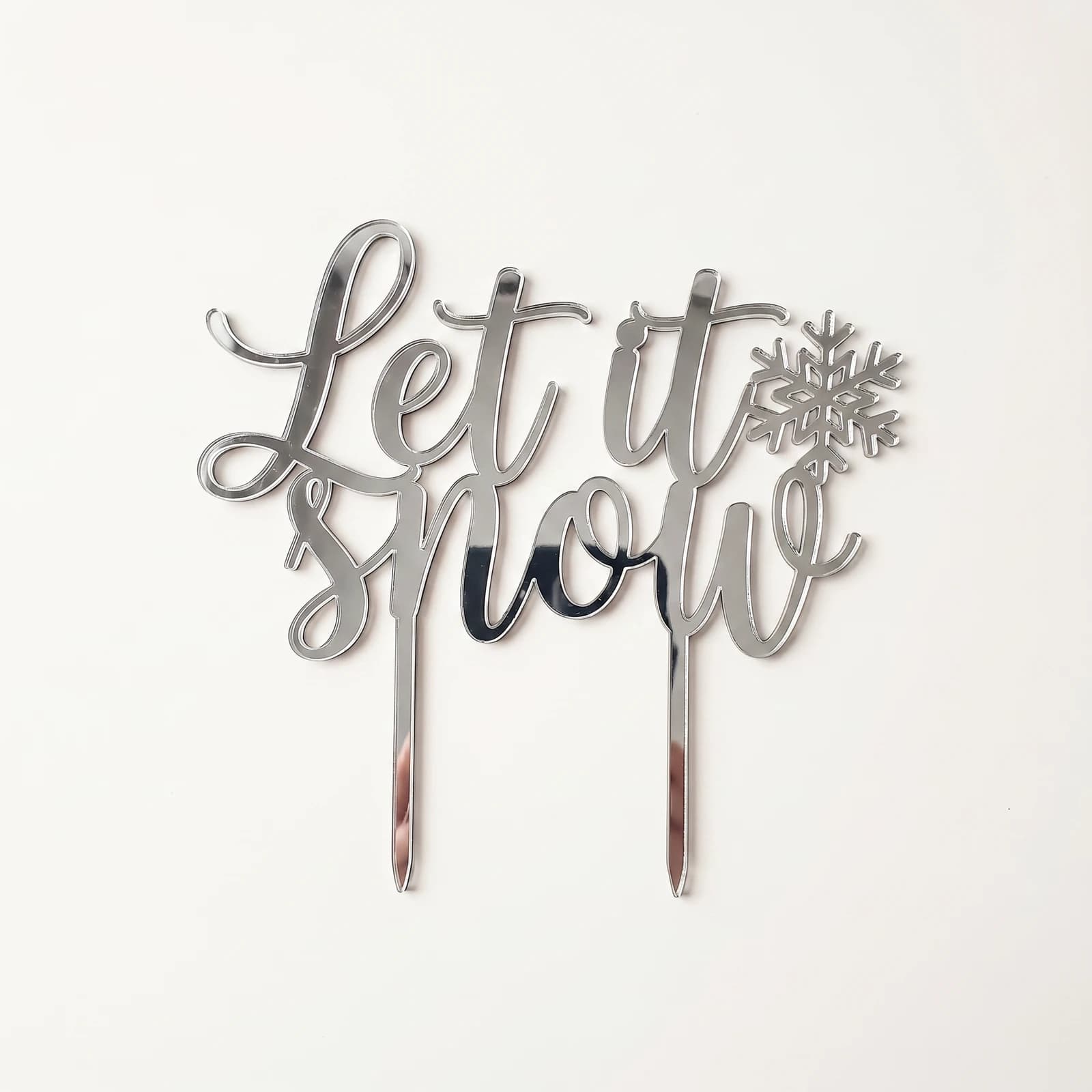Cake Topper Let it Snow